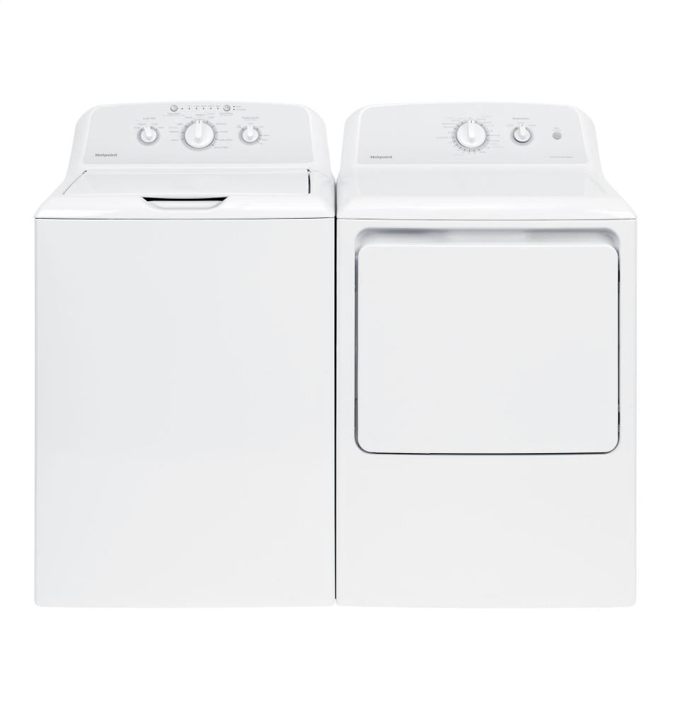Hotpoint HTX24GASKWS Hotpoint® 6.2 Cu. Ft. Capacity Aluminized Alloy Gas Dryer