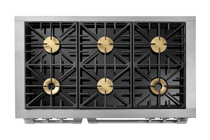 Dacor HDPR48SLP 48" Dual Fuel Pro Range, Silver Stainless Steel, Liquid Propane