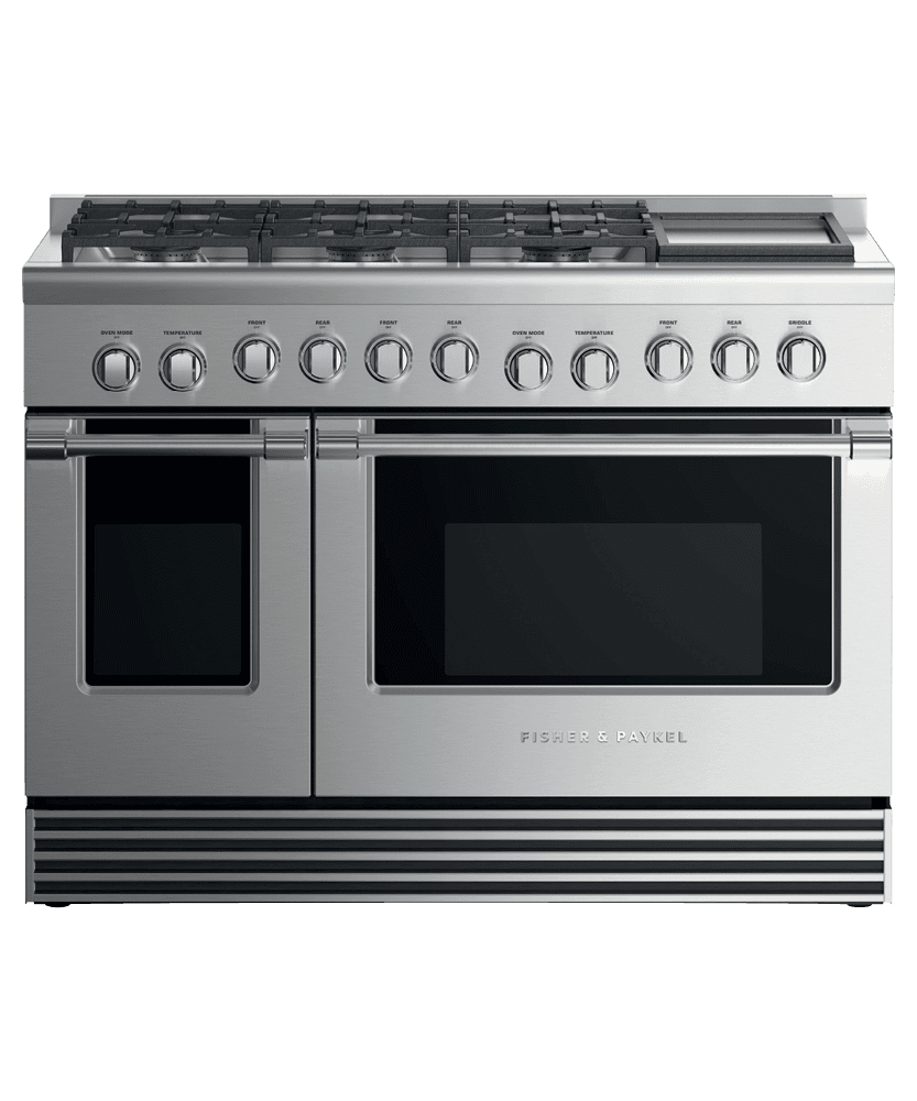 Fisher & Paykel RDV2486GDNN Dual Fuel Range, 48", 6 Burners With Griddle