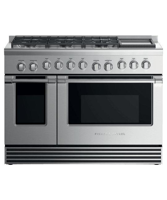 Fisher & Paykel RDV2486GDNN Dual Fuel Range, 48", 6 Burners With Griddle