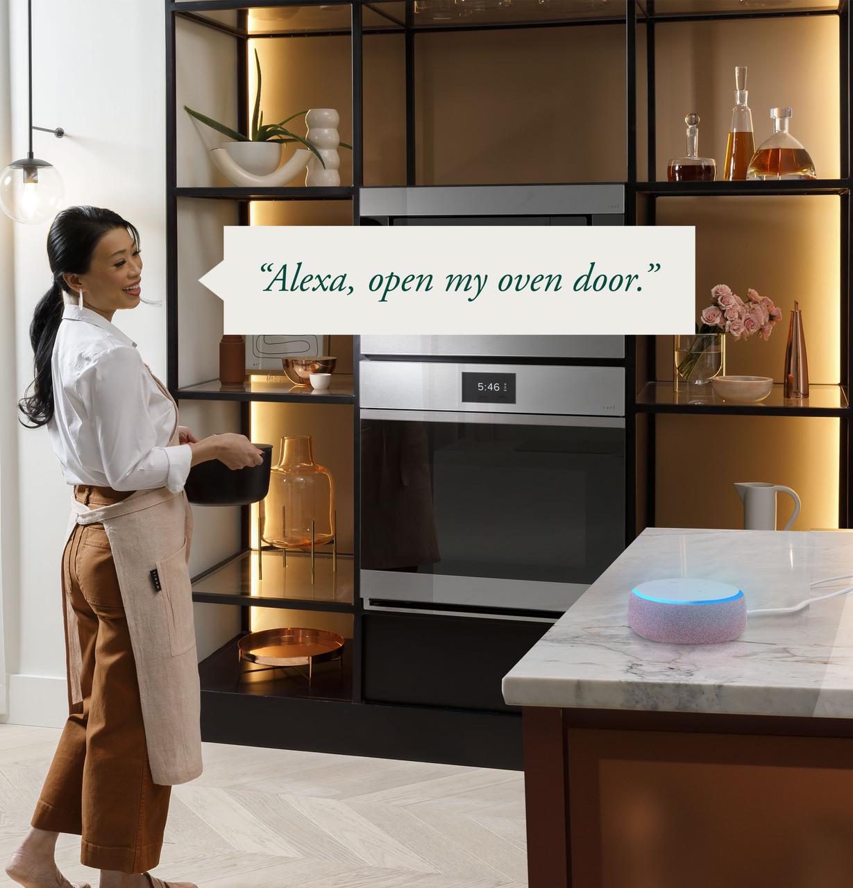 Cafe CTS90DM2NS5 Café™ Minimal Series 30" Smart Built-In Convection Single Wall Oven In Platinum Glass