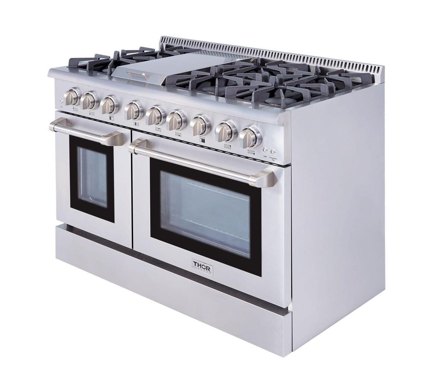 Thor Kitchen HRD4803ULP 48 Inch Professional Dual Fuel Lp Gas Range In Stainless Steel