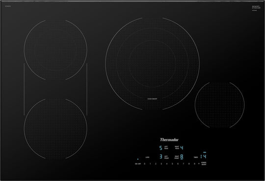 Thermador CET305YB Touch Control Electric Cooktop 30'' Black, Surface Mount Without Frame Cet305Yb