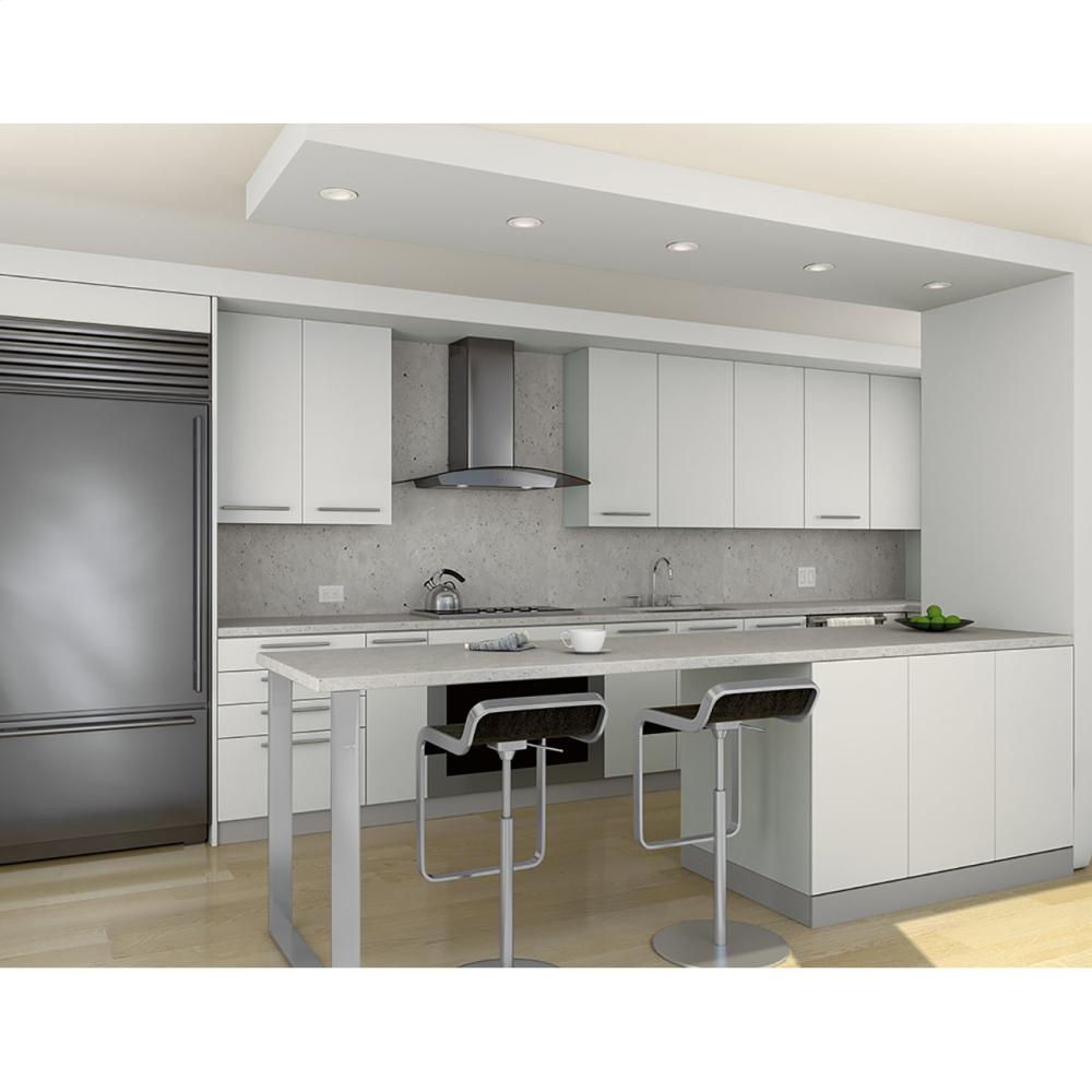 Zephyr ZRVE30BBSGG Essentials Series 30-In. Ravenna Wall Mount Range Hood In Black Stainless With Grey Glass