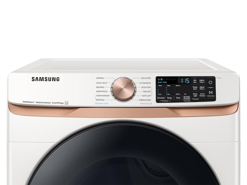 Samsung DVG50BG8300EA3 7.5 Cu. Ft. Smart Gas Dryer With Steam Sanitize+ And Sensor Dry In Ivory