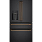 Cafe CXE22DP3PD1 Café™ Energy Star® 22.3 Cu. Ft. Smart Counter-Depth 4-Door French-Door Refrigerator