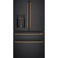 Cafe CXE22DP3PD1 Café™ Energy Star® 22.3 Cu. Ft. Smart Counter-Depth 4-Door French-Door Refrigerator