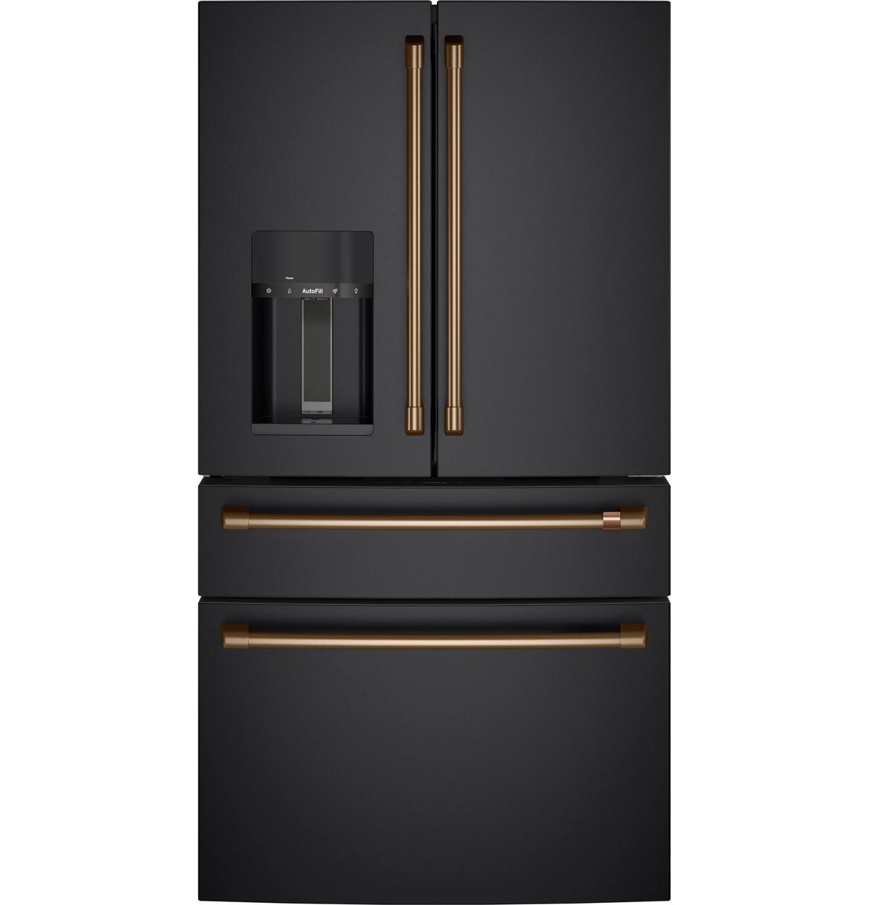 Cafe CXE22DP3PD1 Café&#8482; Energy Star® 22.3 Cu. Ft. Smart Counter-Depth 4-Door French-Door Refrigerator