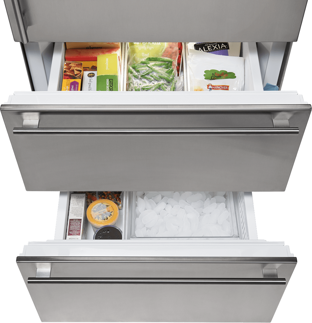 Sub-Zero IT30CIIDRH 30" Designer Over-And-Under Refrigerator/Freezer With Ice Maker And Internal Dispenser - Panel Ready