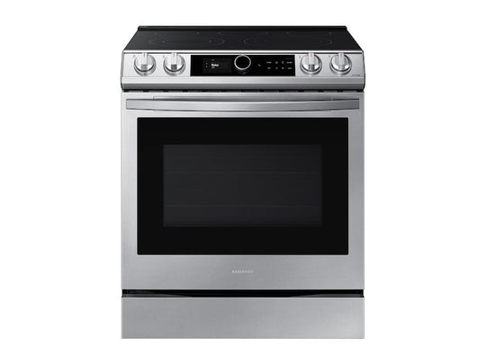 Samsung NE63T8711SS 6.3 Cu. Ft. Front Control Slide-In Electric Range With Smart Dial, Air Fry & Wi-Fi In Stainless Steel