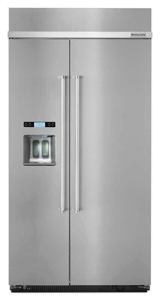 Kitchenaid KBSD612ESS 25.0 Cu. Ft 42-Inch Width Built-In Side By Side Refrigerator - Stainless Steel