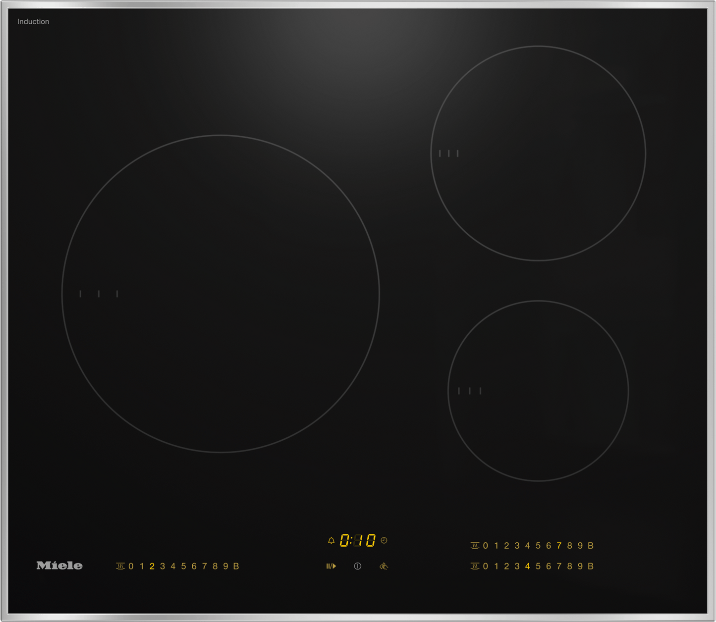 Miele KM7720FR Km 7720 Fr - Induction Cooktop With 3 Round Cooking Zones
