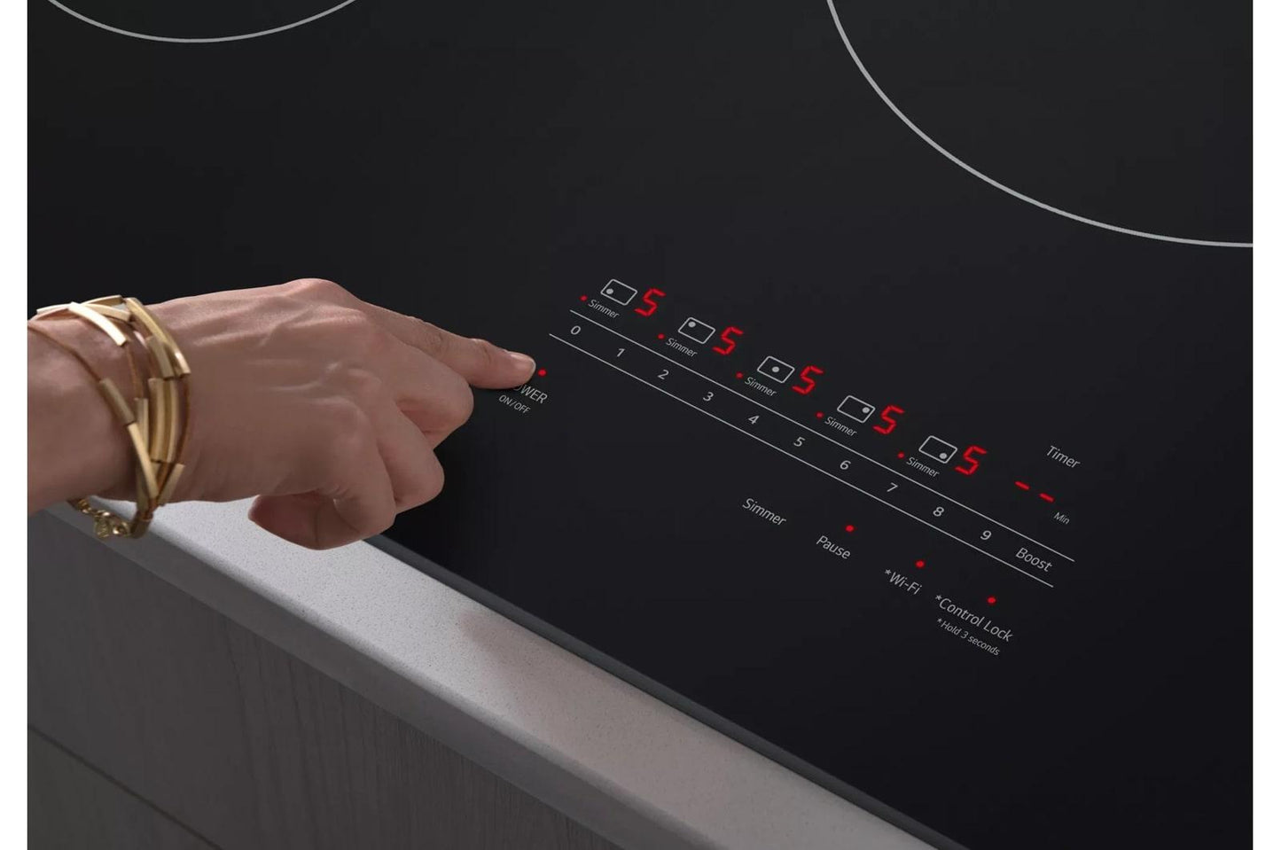 Lg CBIH3613BE 36" Smart Induction Cooktop With Ultraheat&#8482; 4.3Kw Element