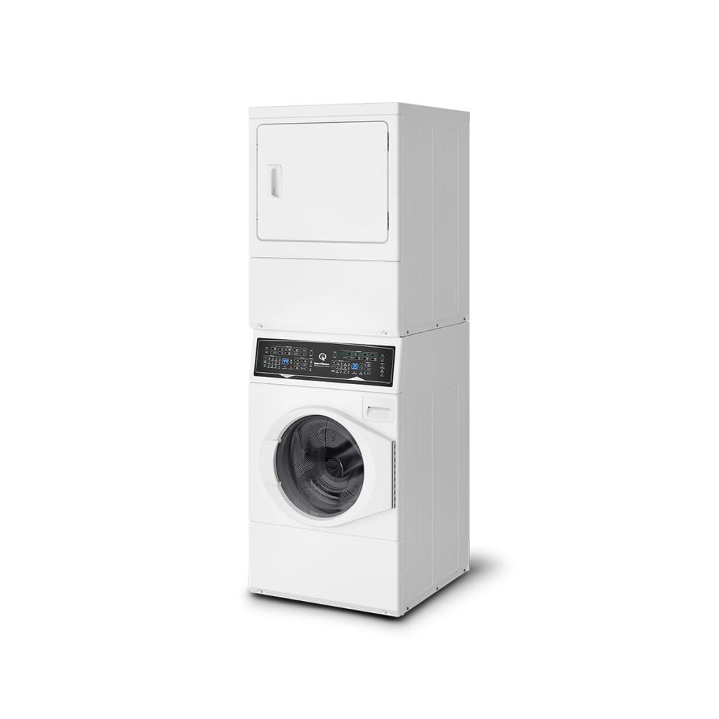 Speed Queen SF7007WG Sf7 Stacked White Washer - Gas Dryer With Pet Plus Sanitize Fast Cycle Times 5-Year Warranty