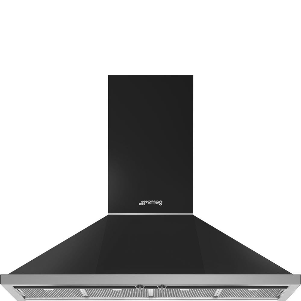 Smeg KPF48UAN 48" Portofino Chimney Hood, Pewter