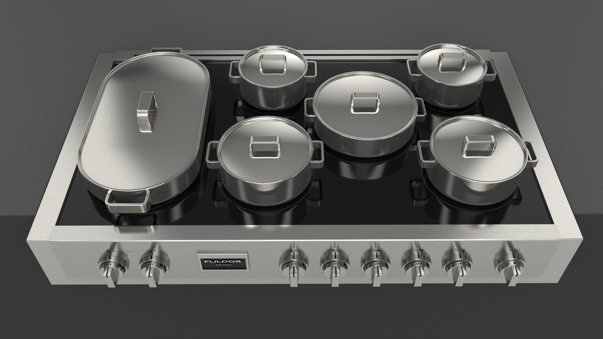 Fulgor Milano F6IRT487S1 Sofia 48 Pro Induction Rangetop - All Glass