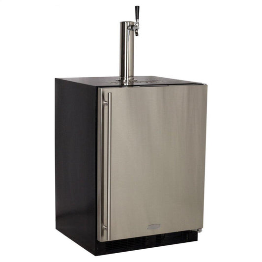 Marvel ML24BSP3RP Marvel Built-In Indoor Single Tap With Stainless Steel Door - Solid Panel Overlay Ready Door - Integrated Right Hinge