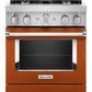 Kitchenaid KFDC500JSC Kitchenaid® 30'' Smart Commercial-Style Dual Fuel Range With 4 Burners - Scorched Orange