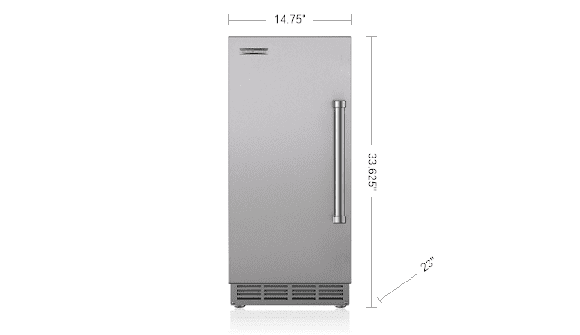Sub-Zero UC15IO 15" Outdoor Ice Maker - Panel Ready