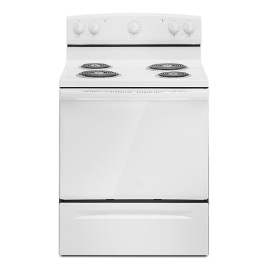 Amana ACR4203MNW Amana® 30-Inch Electric Range With Easy-Clean Glass Door