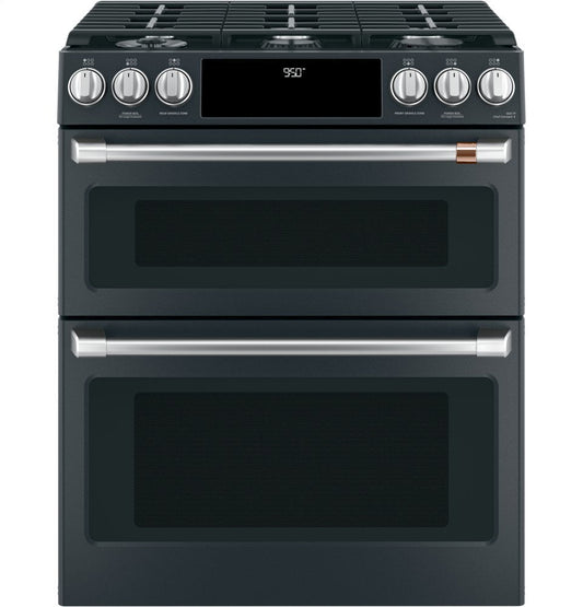 Cafe C2S950P3MD1 Café 30" Smart Slide-In, Front-Control, Dual-Fuel, Double-Oven Range With Convection