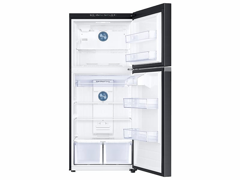 Samsung RT18M6213SG 18 Cu. Ft. Top Freezer Refrigerator With Flexzone™ In Black Stainless Steel