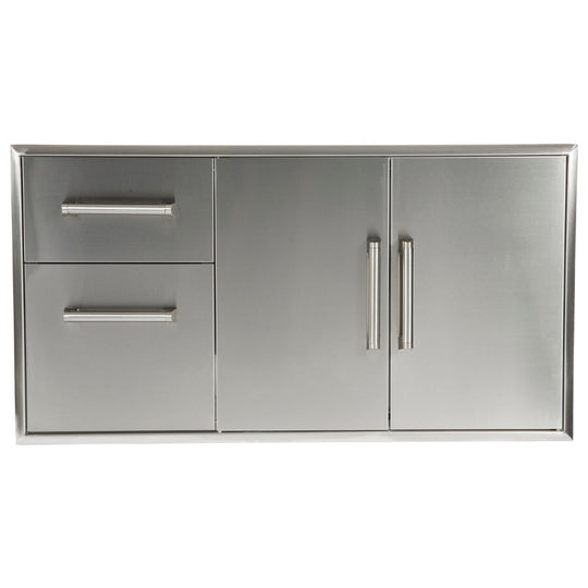 Coyote CCD2DC Combination Storage: Two Drawer Cabinet & Double Access Doors