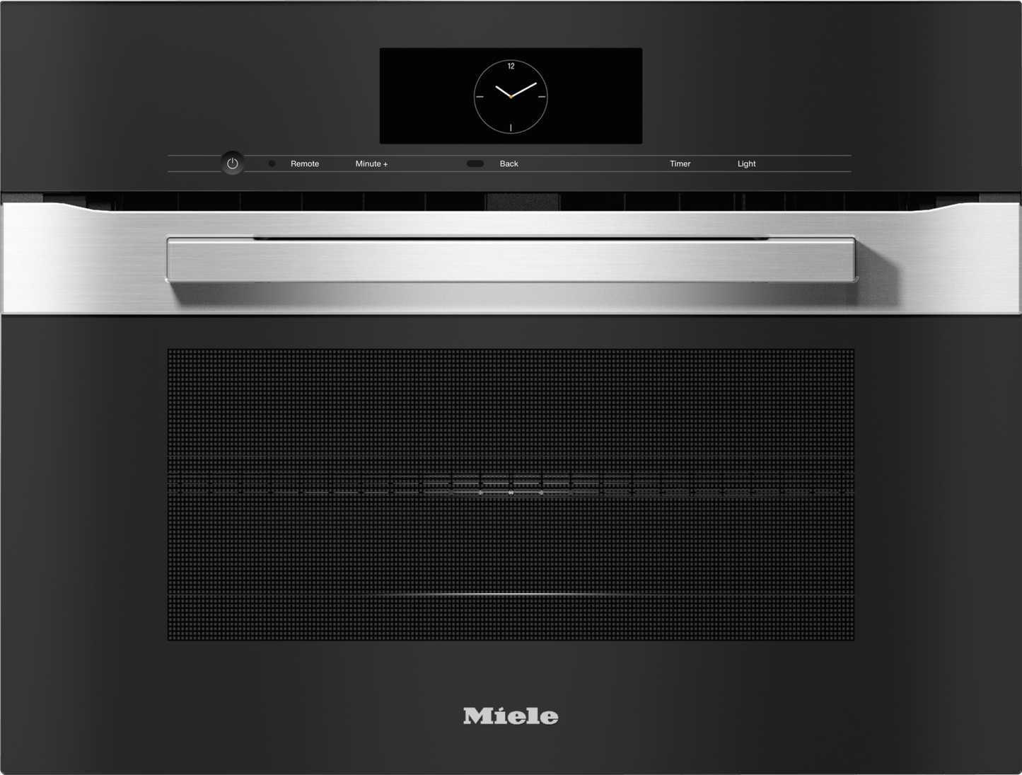 Miele H7840BMAMCLEANTOUCHSTEEL H 7840 Bm Am - 24" Compact Speed Oven In A Perfectly Combinable Design With Automatic Programs And Roast Probe.