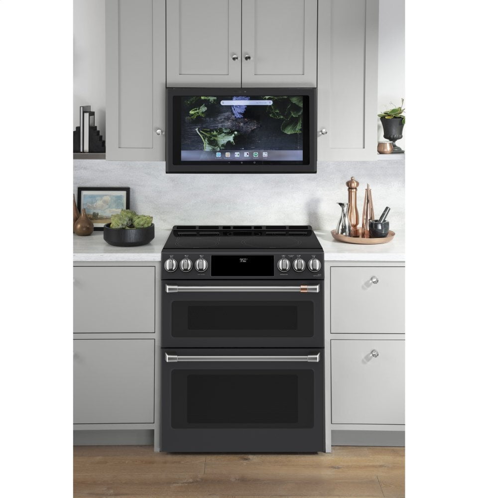 Cafe CHS950P3MD1 Café 30" Smart Slide-In, Front-Control, Induction And Convection Double-Oven Range