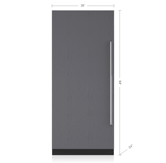 Sub-Zero IC36FIRH 36" Designer Column Freezer With Ice Maker - Panel Ready