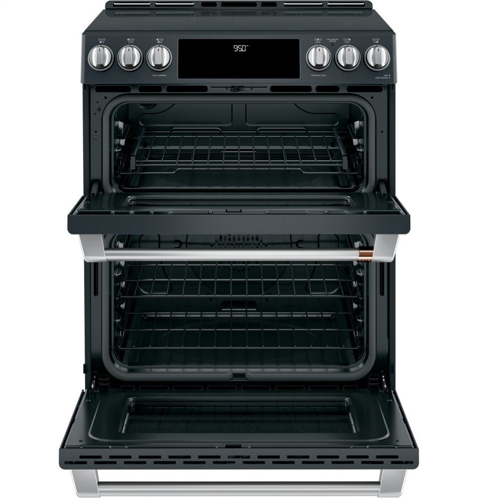 Cafe CHS950P3MD1 Café 30" Smart Slide-In, Front-Control, Induction And Convection Double-Oven Range