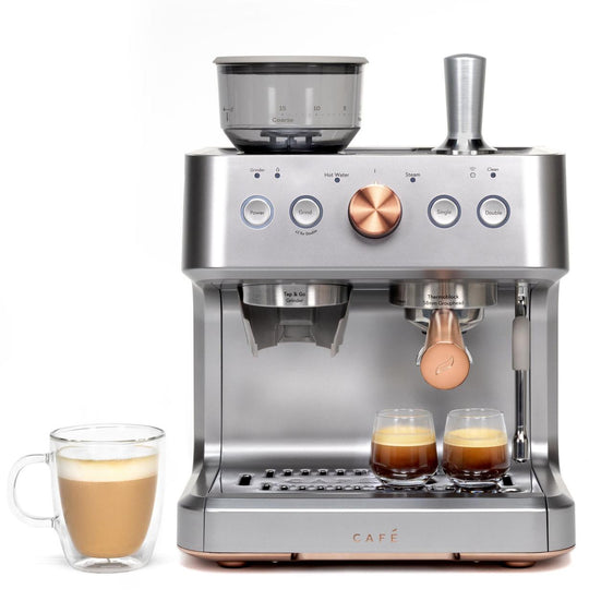 Cafe C7CESAS2RS3 Café&#8482; Bellissimo Semi Automatic Espresso Machine + Frother