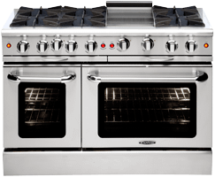 Capital MCOR486GN Culinarian 48" Gas Manual Clean Range - Natural Gas