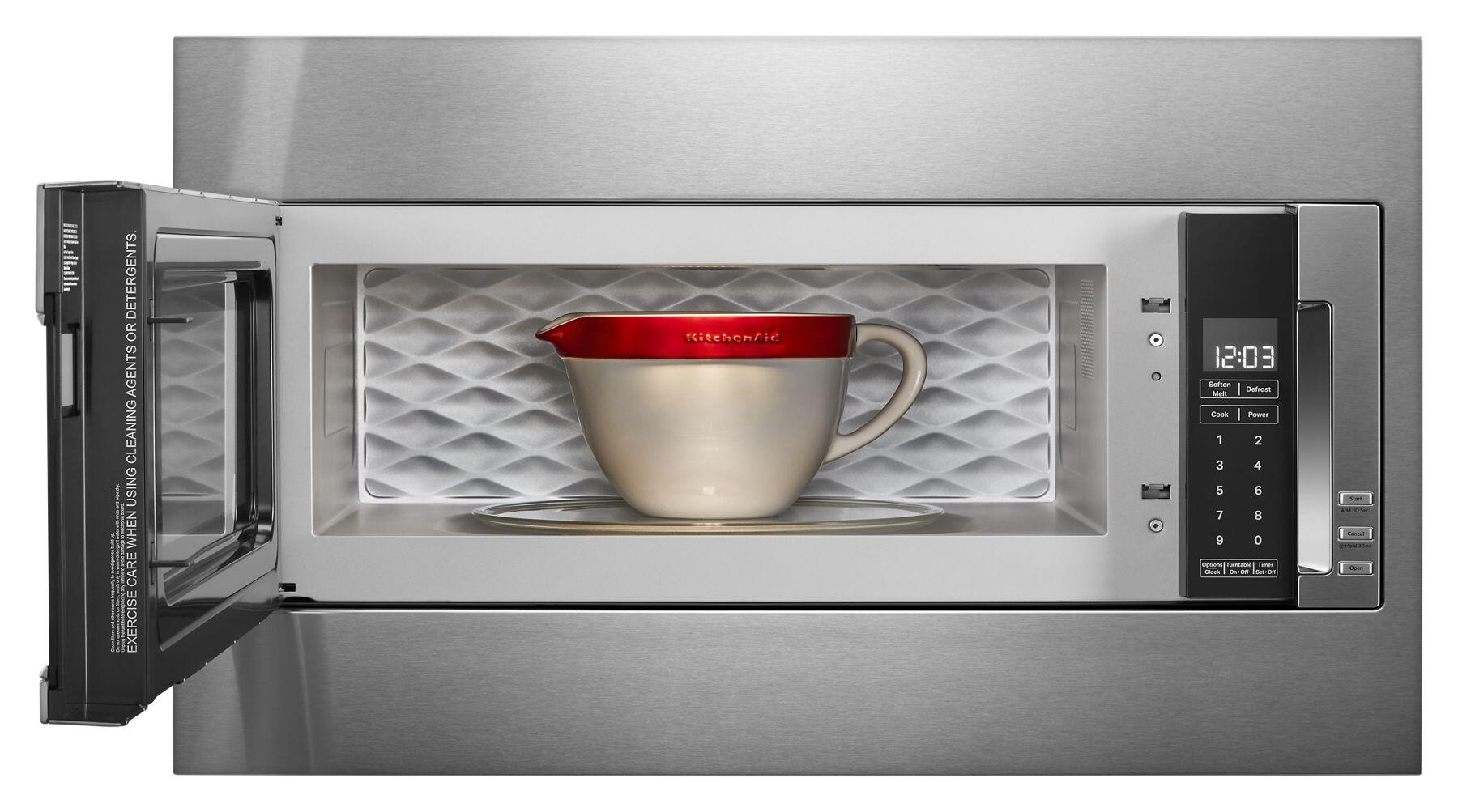 Kitchenaid KMBT5511KSS 1000 Watt Built-In Low Profile Microwave With Standard Trim Kit - Stainless Steel