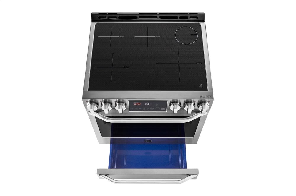 Lg LSIS3018SS Lg Studio 6.3 Cu. Ft. Induction Slide-In Range With Probake Convection® And Easyclean®