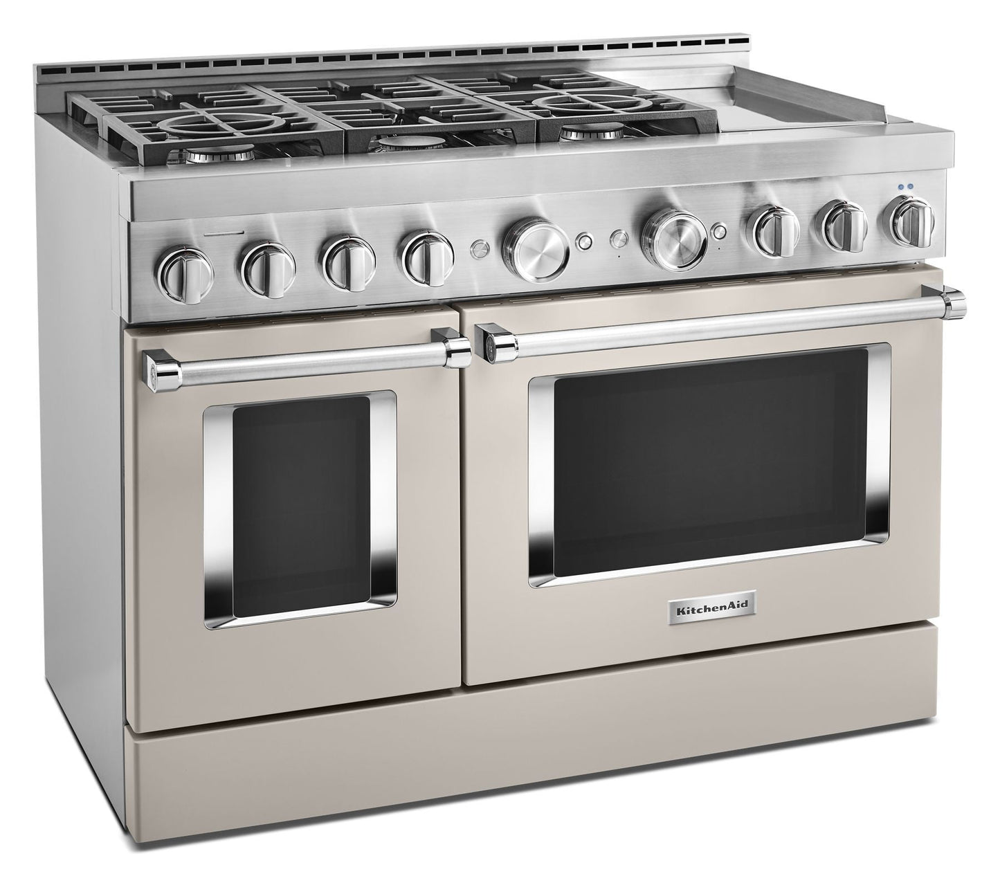 Kitchenaid KFGC558JMH Kitchenaid® 48'' Smart Commercial-Style Gas Range With Griddle - Milkshake
