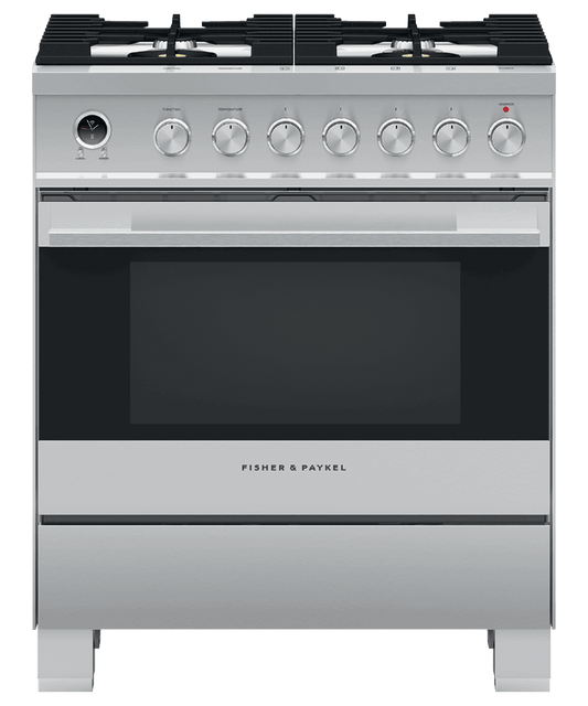 Fisher & Paykel OR30SDG6X1 Dual Fuel Range 30", Self-Cleaning