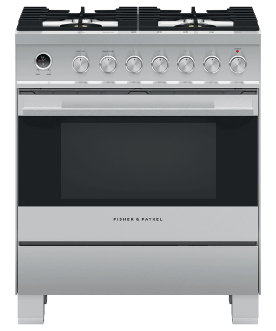 Fisher & Paykel OR30SDG6X1 Dual Fuel Range 30", Self-Cleaning