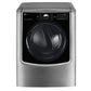 Lg DLGX9001V 9.0 Cu. Ft. Large Smart Wi-Fi Enabled Gas Dryer W/ Turbosteam™
