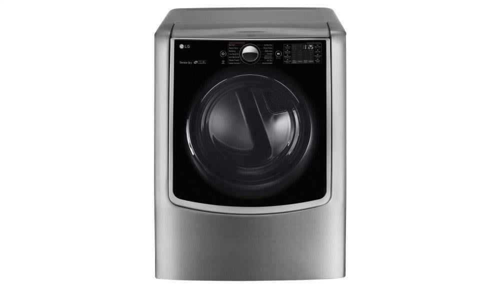 Lg DLGX9001V 9.0 Cu. Ft. Large Smart Wi-Fi Enabled Gas Dryer W/ Turbosteam™