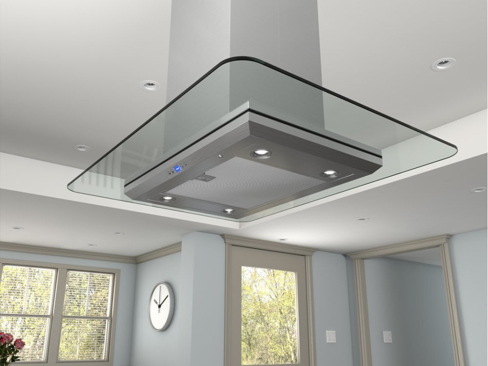 Zephyr ZVNE42AG 42" Verona Island Hood W/715Cfm Blower,5 Speed Levels,Act,Dcbl Supprsson