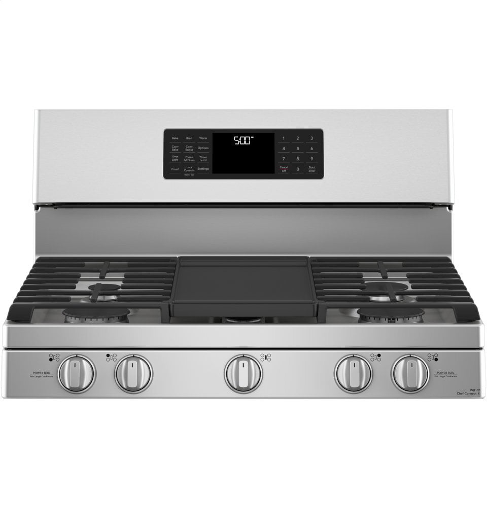Cafe CGB500P2MS1 Café 30" Smart Free-Standing Gas Range With Convection
