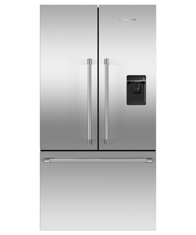 Fisher & Paykel RF201ACUSX1N Freestanding French Door Refrigerator Freezer, 36", 20.1 Cu Ft, Ice & Water