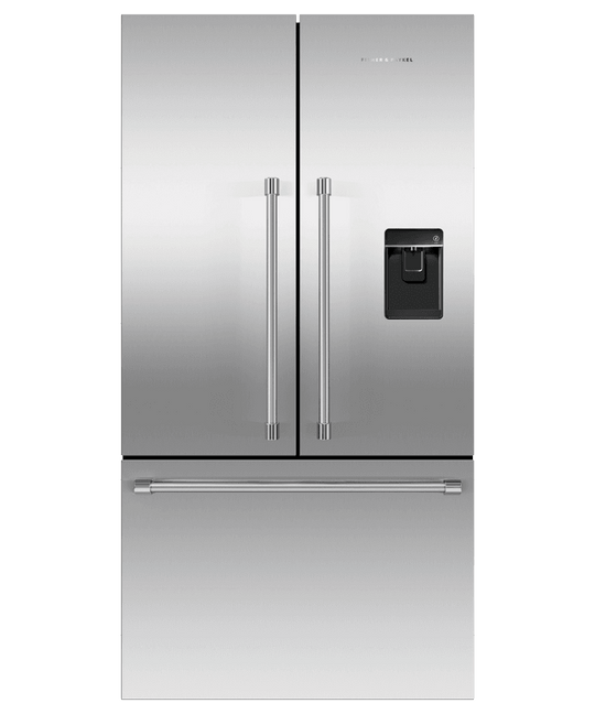 Fisher & Paykel RF201ACUSX1N Freestanding French Door Refrigerator Freezer, 36", 20.1 Cu Ft, Ice & Water