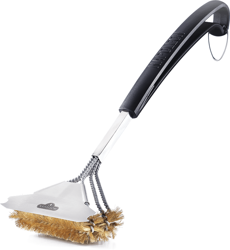 Napoleon Bbq 62058 Triple-Row Grill Brush With Brass Bristles