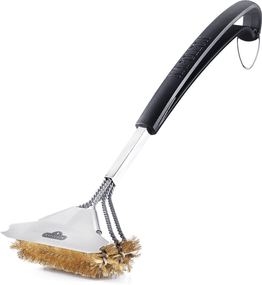 Napoleon Bbq 62058 Triple-Row Grill Brush With Brass Bristles