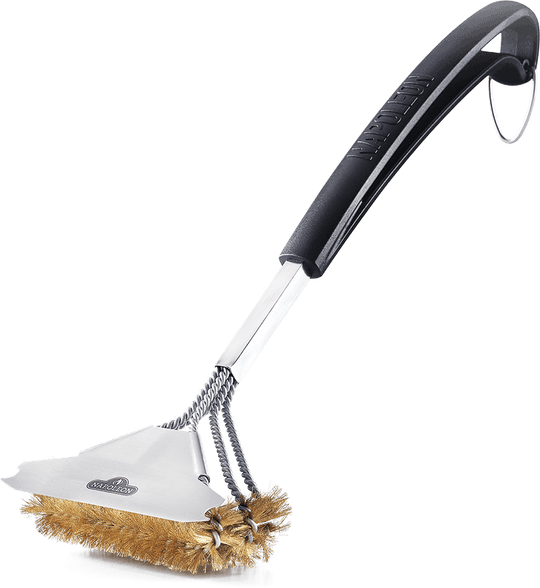 Napoleon Bbq 62058 Triple-Row Grill Brush With Brass Bristles