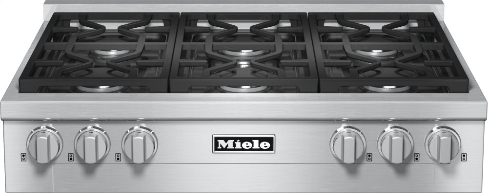 Miele KMR11341GCLEANSTEEL Kmr 1134-1 G - Rangetop With 6 Burners For Professional Applications
