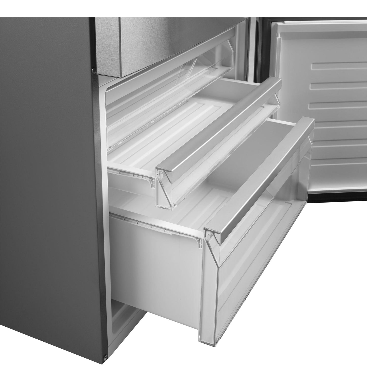 Ge Appliances GBE17HYRFS Ge® Energy Star® 17.7 Cu. Ft. Counter-Depth Bottom-Freezer Refrigerator