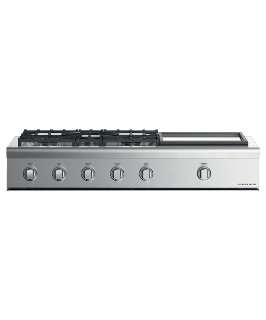 Fisher & Paykel CPV2485GDLN Gas Rangetop, 48", Griddle, Lpg